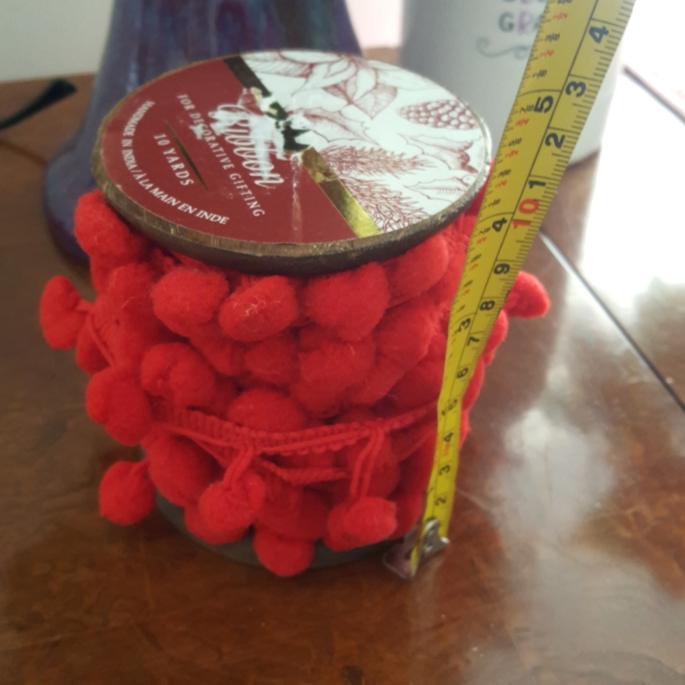 Mini Red Pompoms